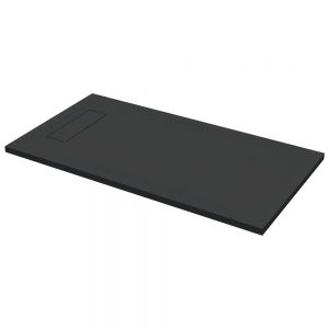 Roman Showers Infinity Black Slate Rectangular Shower Tray 1600 x 800