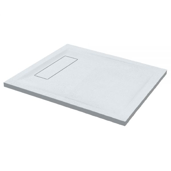 Roman Showers Infinity White Slate Rectangular Shower Tray 1000 x 800