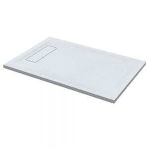 Roman Showers Infinity White Slate Rectangular Shower Tray 1400 x 800