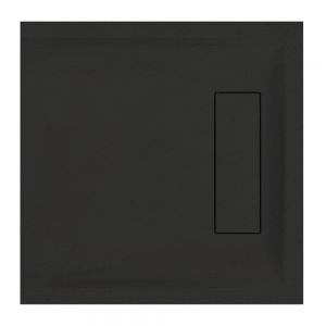 Roman Showers Infinity Black Slate Square Shower Tray 800 x 800