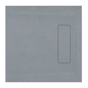 Roman Showers Infinity Grey Slate Square Shower Tray 800 x 800