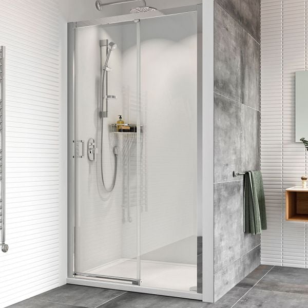 Roman Showers Haven 8 Level Access Left Hand Sliding Shower Door 1100mm