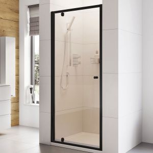 Roman Showers Haven 6 Black Pivot Shower Door 800mm