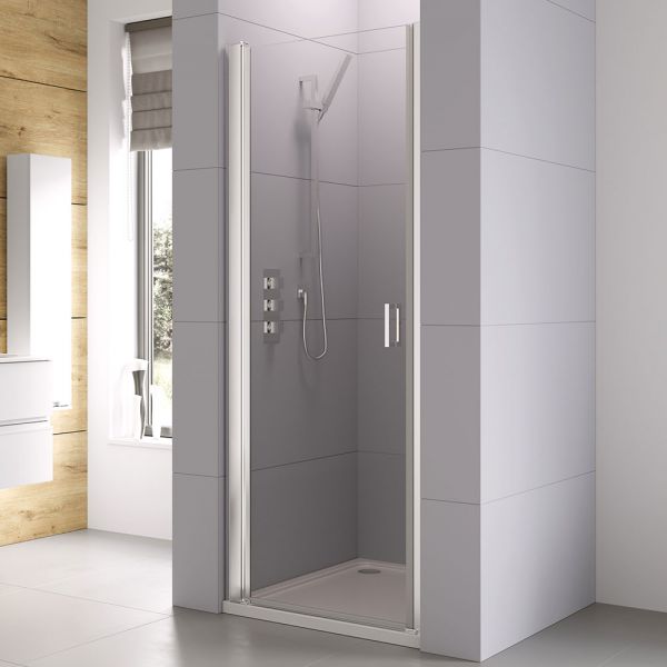Roman Showers Haven 6 Chrome Frameless Pivot Shower Door 800mm #3