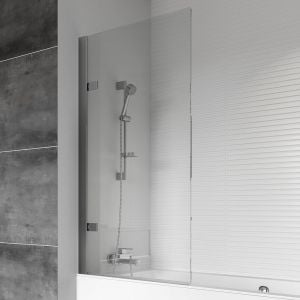 Roman Showers Haven 8 Left Hand Hinged Rectangular Bath Screen 1500 x 835mm