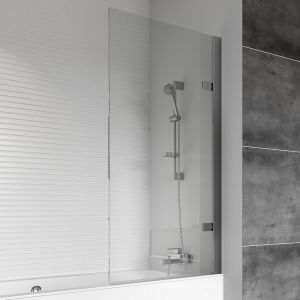 Roman Showers Haven 8 Right Hand Hinged Rectangular Bath Screen 1500 x 835mm
