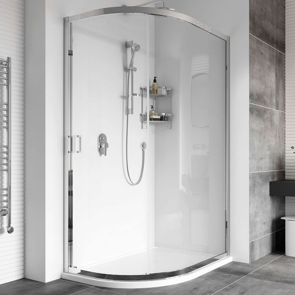 Roman Showers Haven 8 One Door Offset Quadrant Enclosure 1200 x 900mm