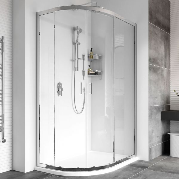 Roman Showers Haven 8 Double Door Offset Quadrant Enclosure 1200 x 900mm