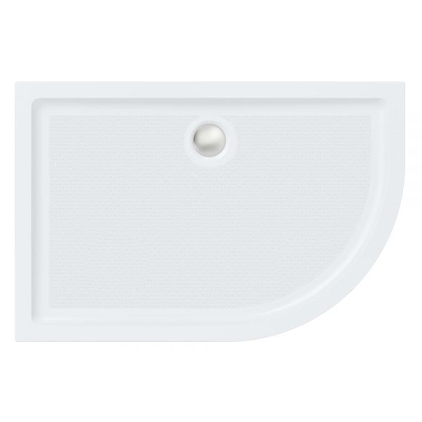 Roman Showers Left Hand Offset Quadrant Anti Slip Shower Tray 1200 x 800