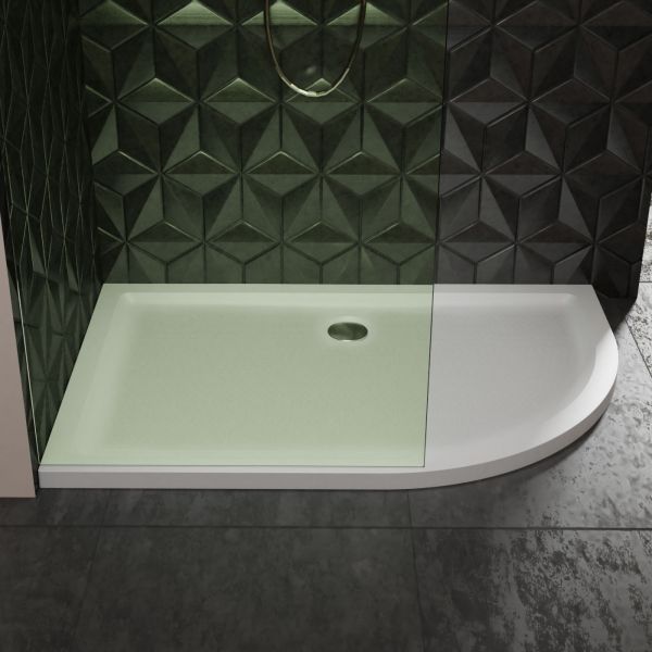 Roman Showers Left Hand Offset Quadrant Anti Slip Shower Tray 1200 x 800 #3