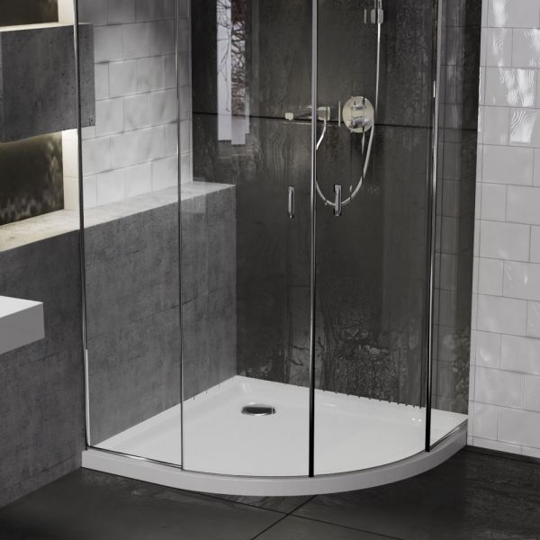 Roman Showers Quadrant Anti Slip Shower Tray 900 x 900 #2