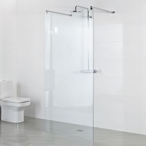 Roman Showers Select 10mm Chrome Double Entry Wetroom Shower Panel 1400mm Wide