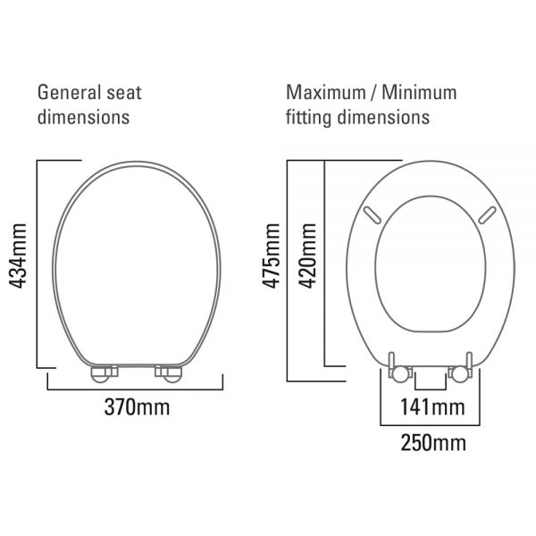 Roper Rhodes Traditional Solid Wood Toilet Seat Antique Pine Soft Close #2