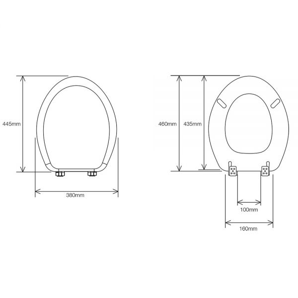 Roper Rhodes Curve Toilet Seat White Soft Close #3