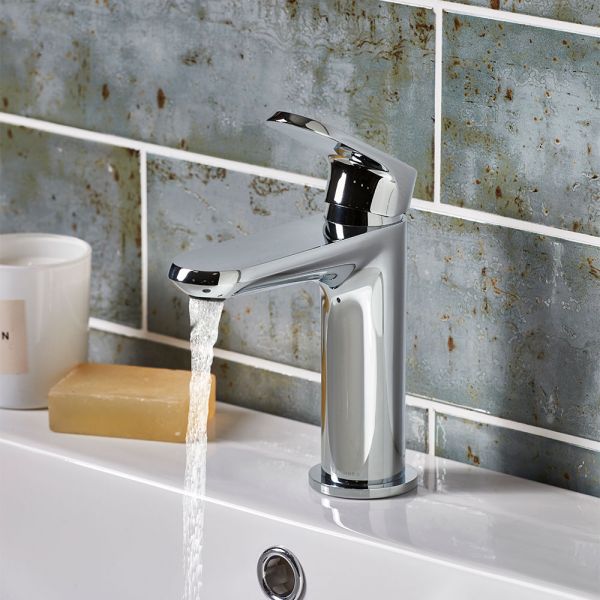 Roper Rhodes Clear Chrome Mono Basin Mixer Tap with Click Waste #4
