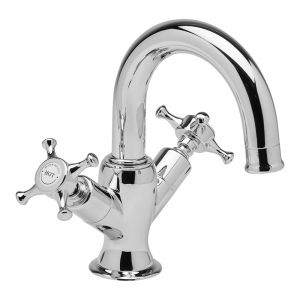 Roper Rhodes Cranborne Chrome Mono Basin Mixer Tap with Click Waste