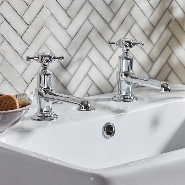 Roper Rhodes Cranborne Chrome Basin Pillar Taps #3