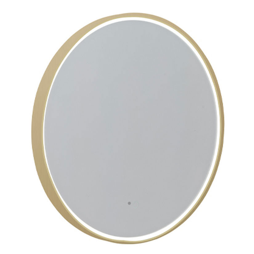 Roper Rhodes Frame Brushed Brass 800mm Illuminated Circular Bathroom