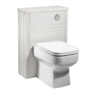 Roper Rhodes Hampton Chalk White 560 Slim Toilet Unit with Worktop