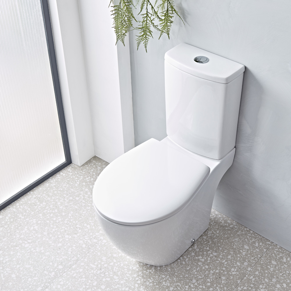 Roper Rhodes Paradigm Close Coupled Rimless Toilet with Soft Close Seat