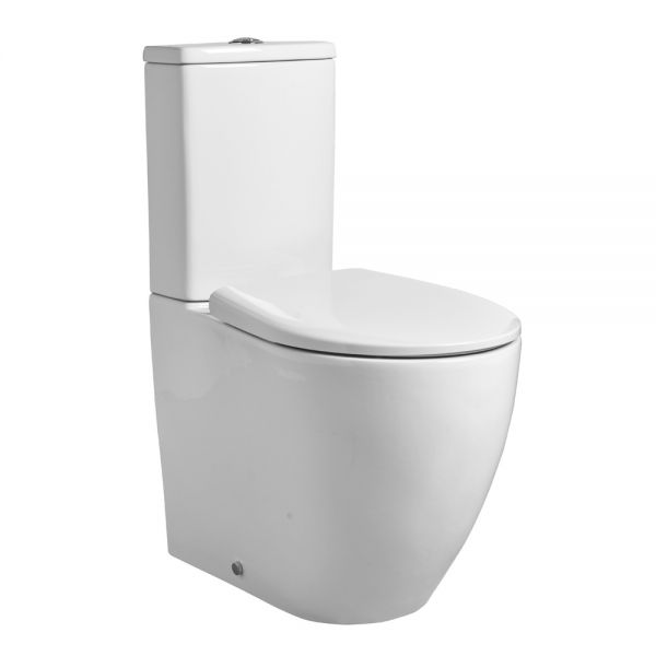 Roper Rhodes Paradigm Close Coupled Fully Enclosed Rimless Toilet with Soft Close Seat