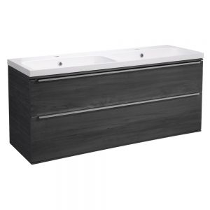 Roper Rhodes Scheme Umbra 1200mm Wall Mounted Unit and Isocast Double Basin