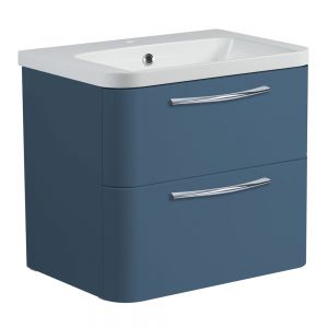 Roper Rhodes System Derwent Blue 600mm Wall Mounted Unit and Isocast Basin