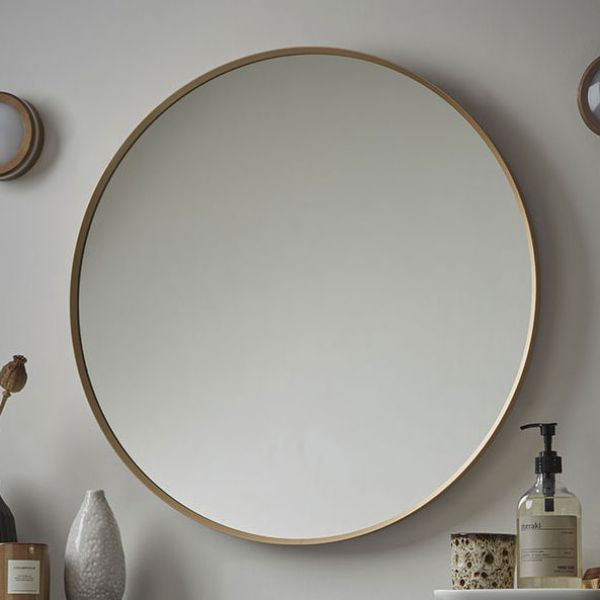 Roper Rhodes Thesis Brushed Brass 600 x 600mm Circular Bathroom Mirror #2