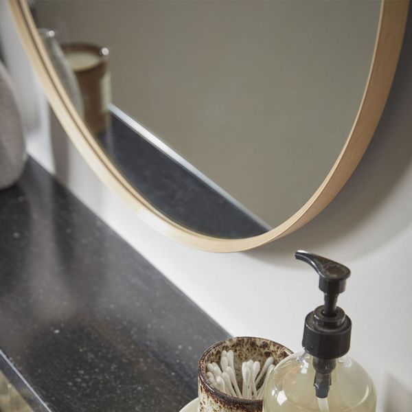Roper Rhodes Thesis Brushed Brass 600 x 600mm Circular Bathroom Mirror #3