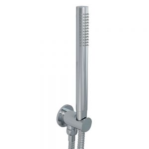JTP Florence Chrome Round Shower Kit with Wall Outlet, Handset and Hose
