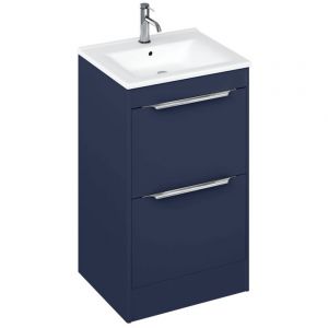 Britton Shoreditch 550mm Matt Blue Floorstanding Vanity Unit and Basin