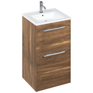 Britton Shoreditch 550mm Caramel Floorstanding Vanity Unit and Basin