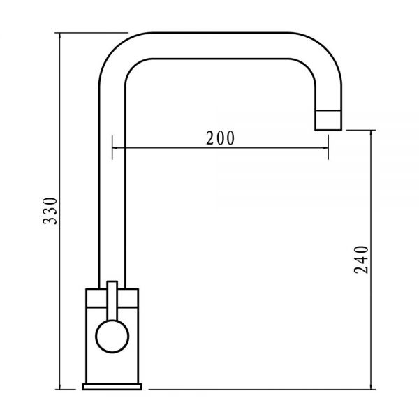 Clearwater Savita Twin Lever Brushed Nickel Monobloc Kitchen Sink Mixer Tap #2