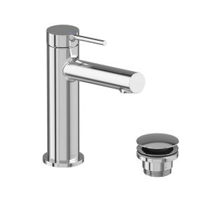 Vado Safari Levered Chrome Mono Basin Mixer Tap with Universal Waste
