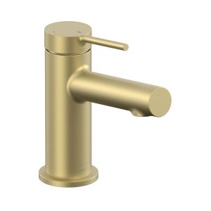 Vado Safari Levered Satin Brass Mini Basin Mixer Tap