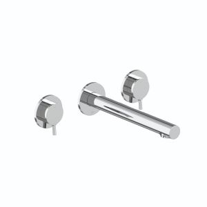 Vado Safari Chrome 3 Hole Wall Mounted Basin Mixer Tap