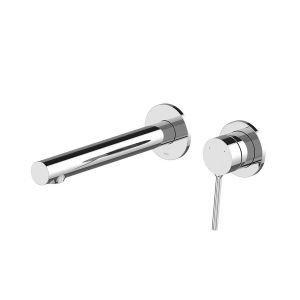 Vado Safari Chrome Two Hole Wall Mounted Low Pressure Basin Mixer Tap