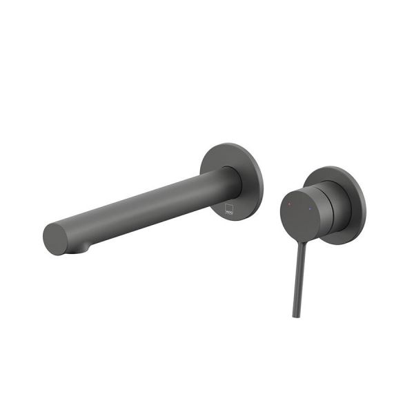 Vado Safari Pewter Two Hole Wall Mounted Low Pressure Basin Mixer Tap