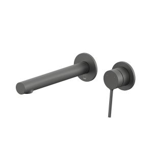 Vado Safari Pewter Two Hole Wall Mounted Low Pressure Basin Mixer Tap