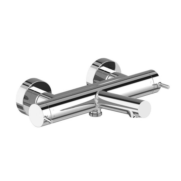 Vado Safari Chrome Wall Mounted Thermostatic Bath Shower Mixer Tap
