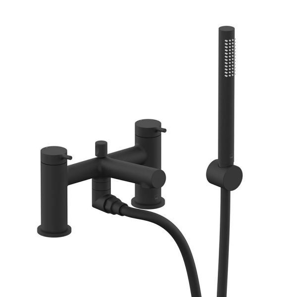 Vado Safari Matt Black Bath Shower Mixer Tap