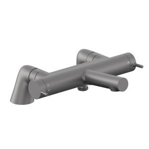 Vado Safari Pewter Deck Mounted Thermostatic Bath Shower Mixer Tap