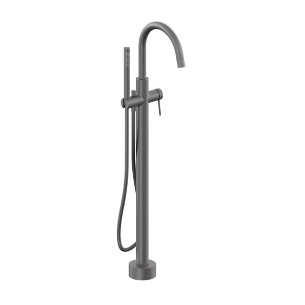 Vado Safari Pewter Floor Mounted Bath Shower Mixer Tap