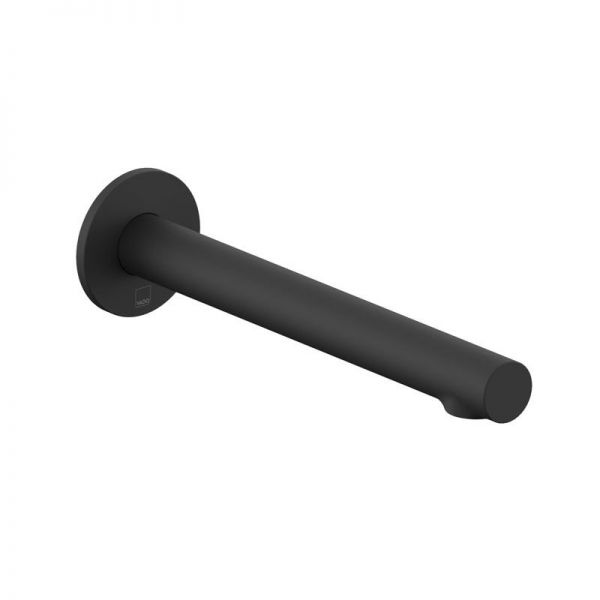 Vado Safari Leverless Matt Black Wall Mounted Bath Spout
