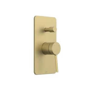 Vado Safari Satin Brass Two Outlet Concealed Manual Shower Valve with Diverter