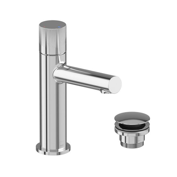 Vado Safari Leverless Chrome Mono Basin Mixer Tap with Universal Waste