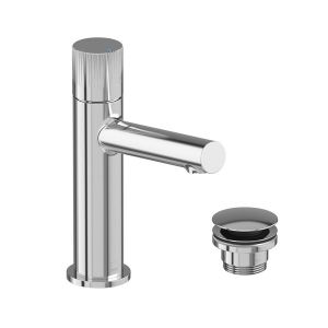 Vado Safari Leverless Chrome Mono Basin Mixer Tap with Universal Waste