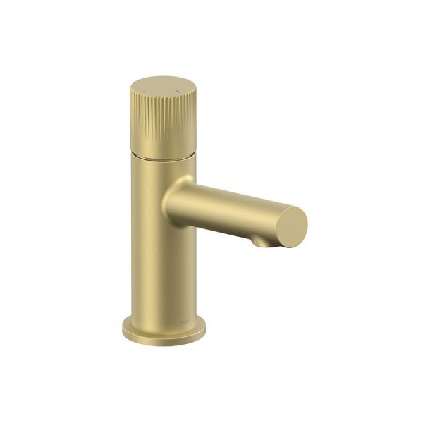 Vado Safari Leverless Satin Brass Mini Basin Mixer Tap