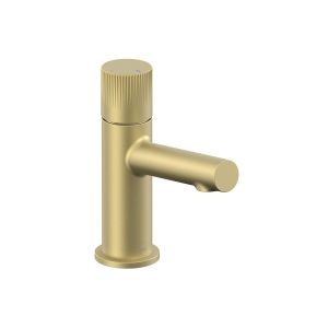 Vado Safari Leverless Satin Brass Mini Basin Mixer Tap