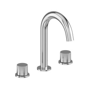 Vado Safari Chrome Deck Mounted 3 Hole Leverless Basin Mixer Tap